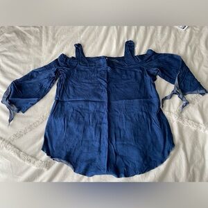 Arianne blue denim top